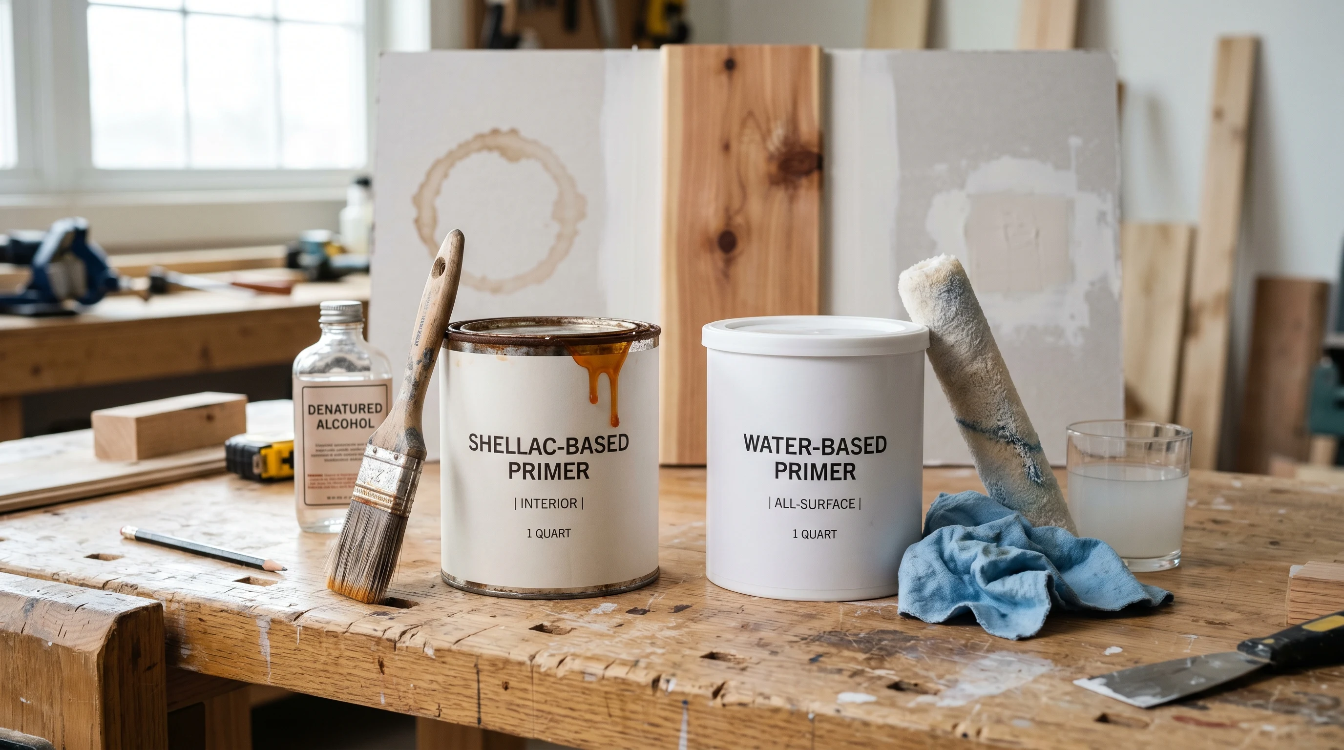 Zinsser BIN vs Zinsser 1-2-3: Shellac vs Water-Based Primer