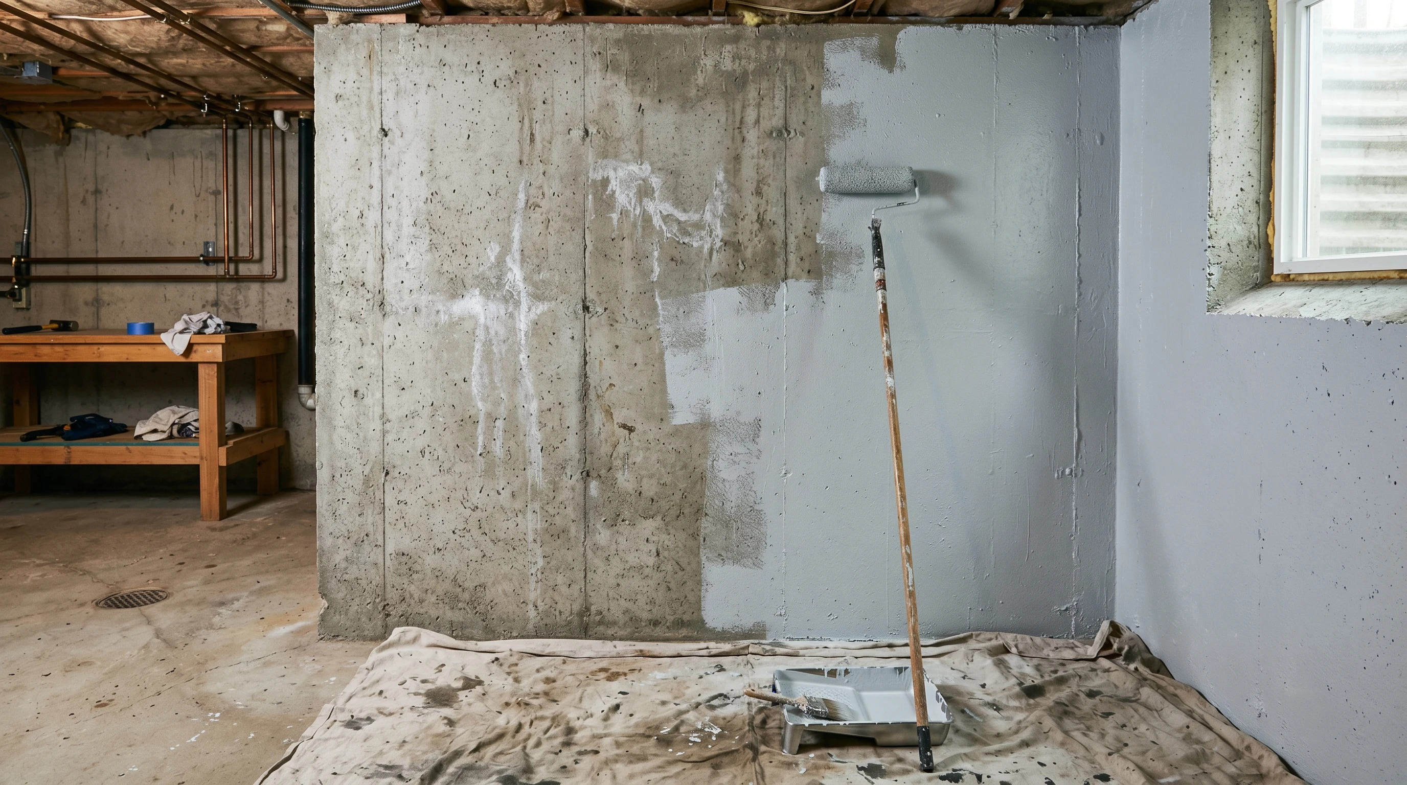 How to Paint Concrete Walls: Basements, Foundations, and Block