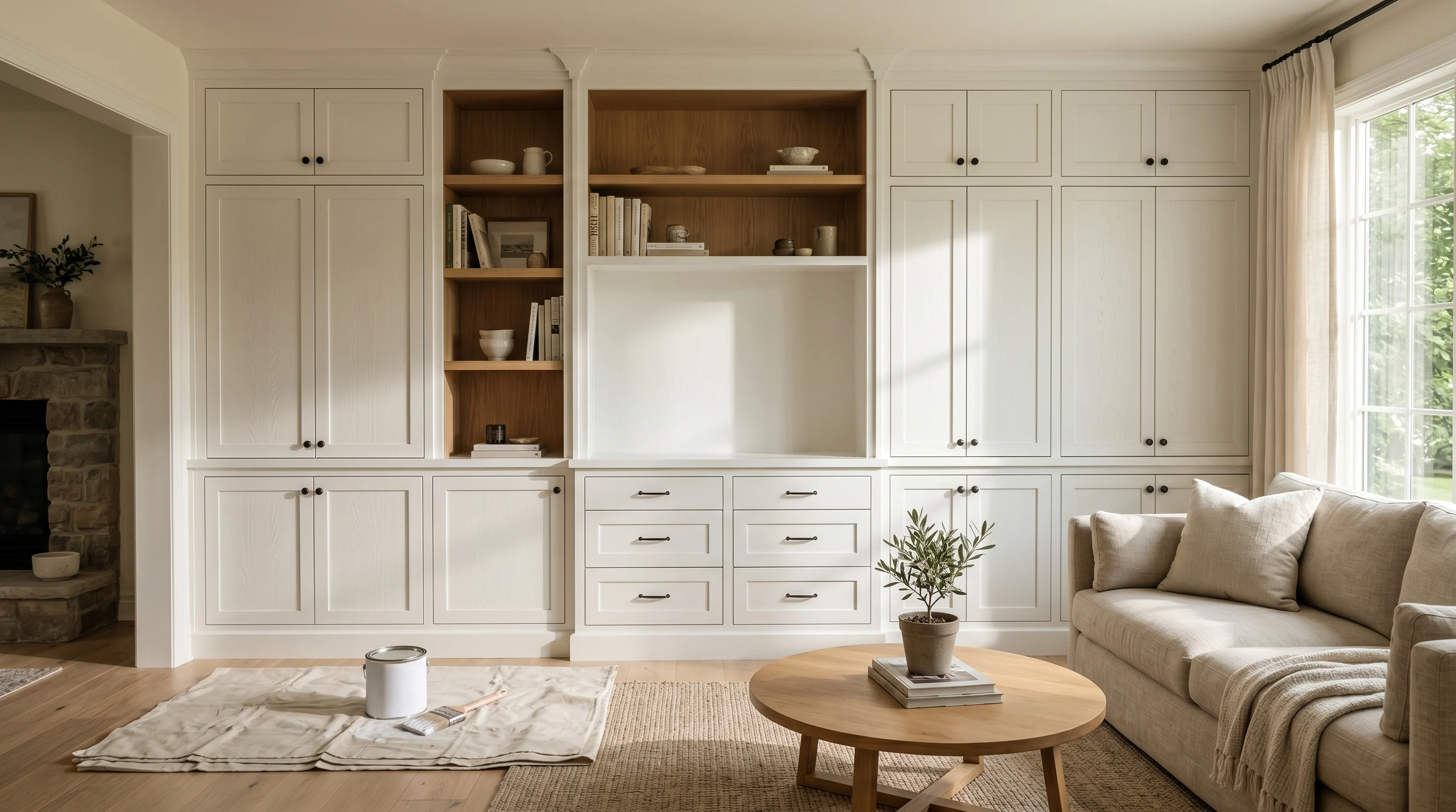 How to Paint Oak — Filling the Open Grain