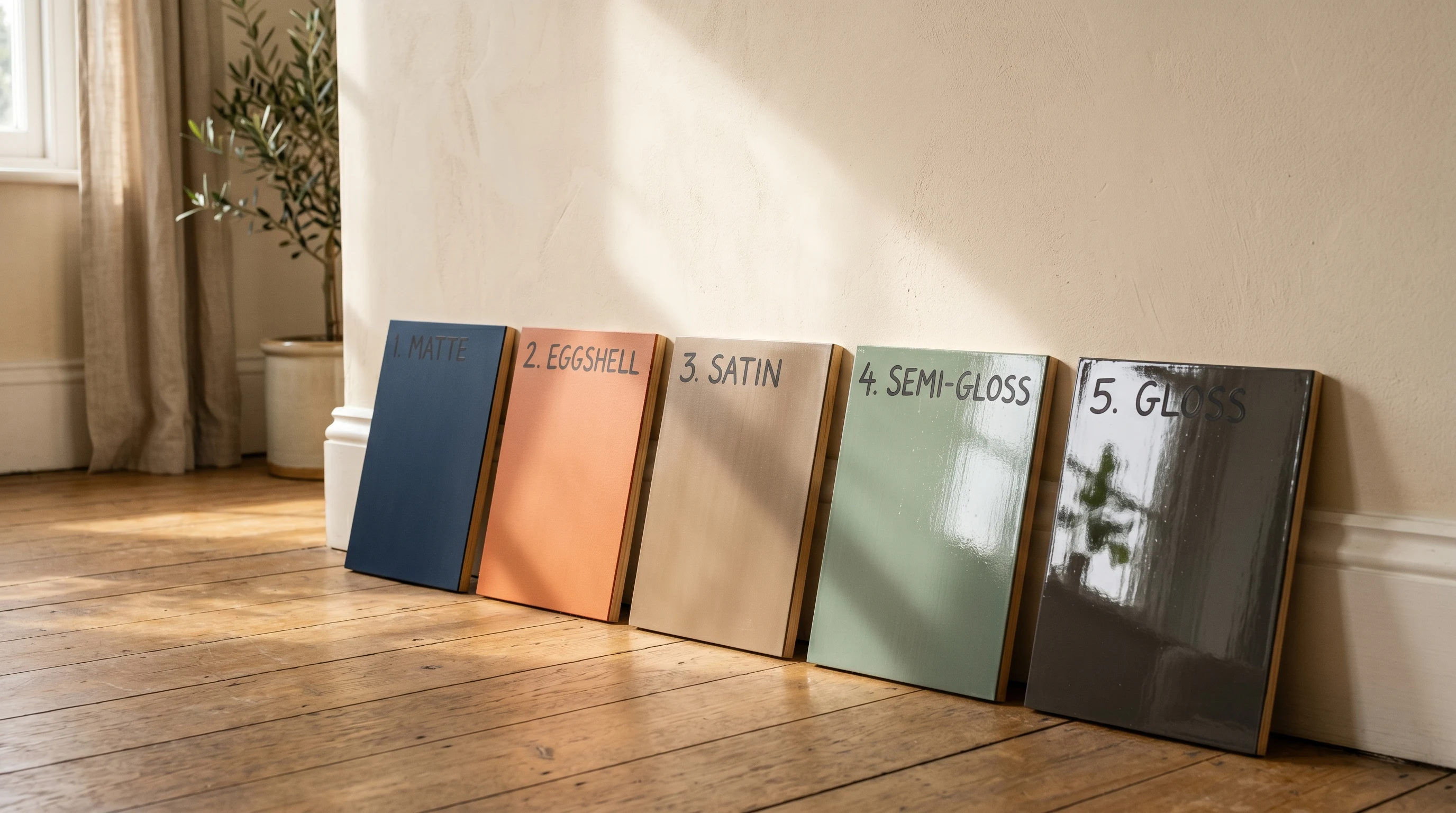 Paint Sheen Guide: Matte vs Eggshell vs Satin vs Semi-Gloss vs Gloss